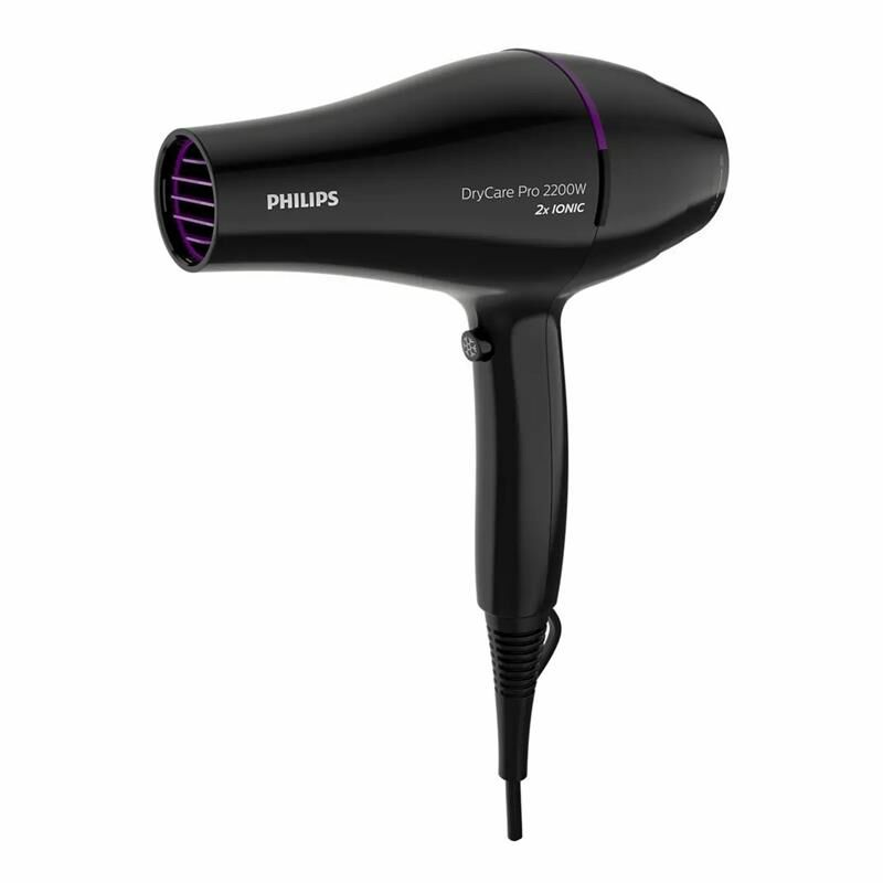 Secador de pelo Philips BHD274/00 – 2200W, Motor AC profesional, Tecnología iónica