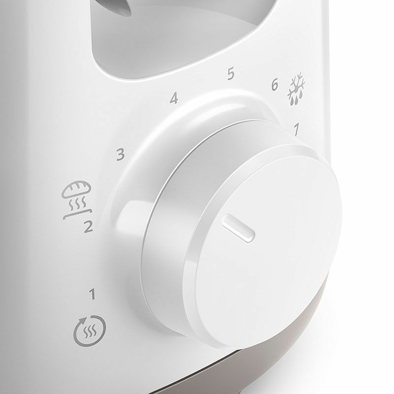 Tostadora ranura larga Philips HD2590/00 – 8 niveles, calientabollos integrado, 950 W