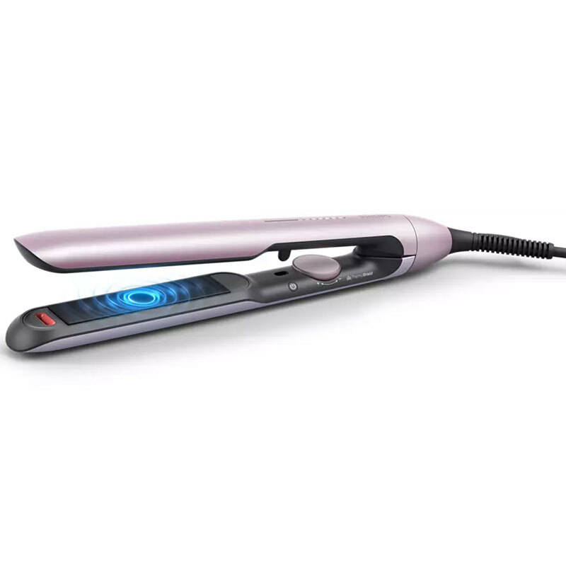 Plancha de pelo Philips BHS530/00 – ThermoShield, placas cerámica con argán, 12 temperaturas 120–230 °C