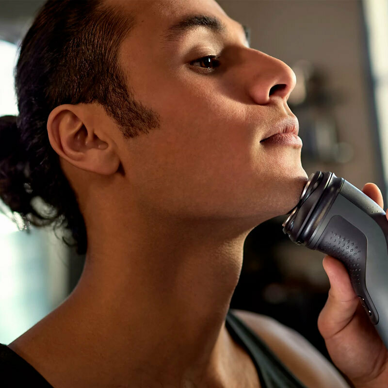 Afeitadora rotativa Philips S1142/00 – PowerCut 27 cuchillas, cabezales 4D flexibles, resistente IPX7