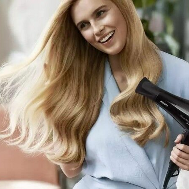 Secador de pelo Philips BHD274/00 – 2200W, Motor AC profesional, Tecnología iónica