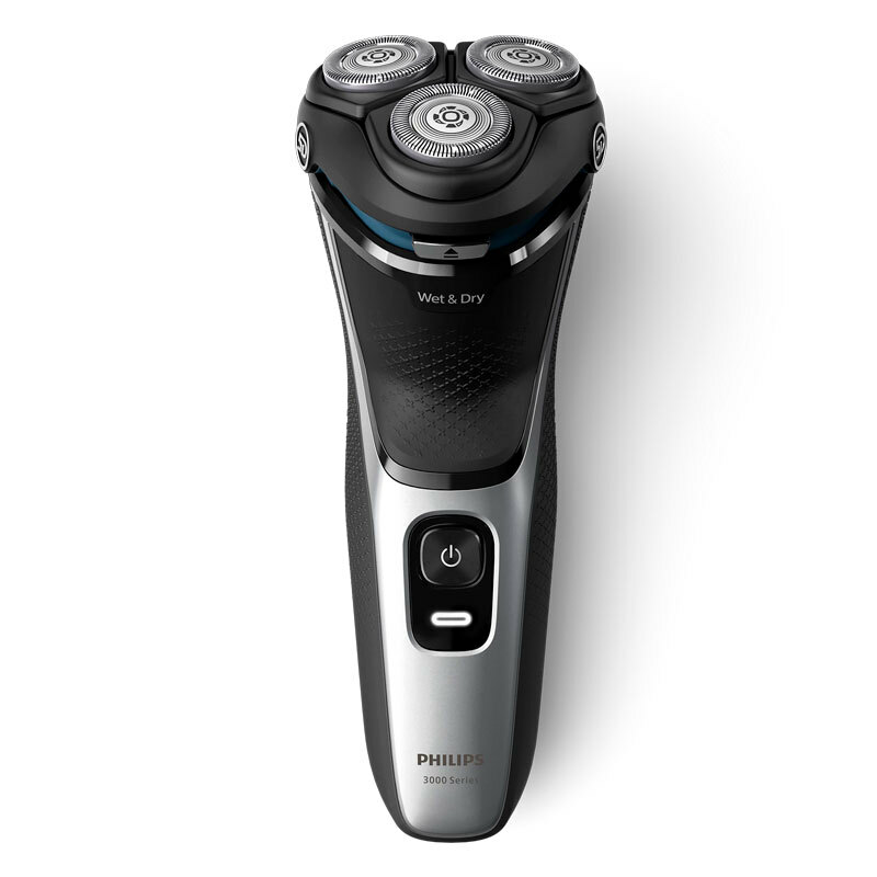 Afeitadora rotativa Philips S3143/02 – PowerCut 27 cuchillas, Húmedo y seco (IPX7), 60 min autonomía