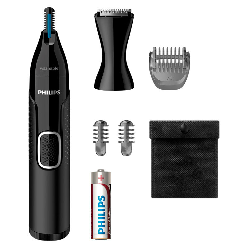 Recortador de precisión Philips NT5650/16 – Cuchillas acero inoxidable, Resistente al agua, Peines 3 y 5 mm