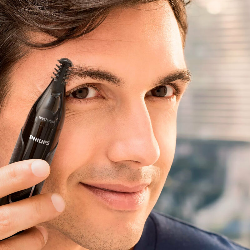 Recortador de precisión Philips NT5650/16 – Cuchillas acero inoxidable, Resistente al agua, Peines 3 y 5 mm