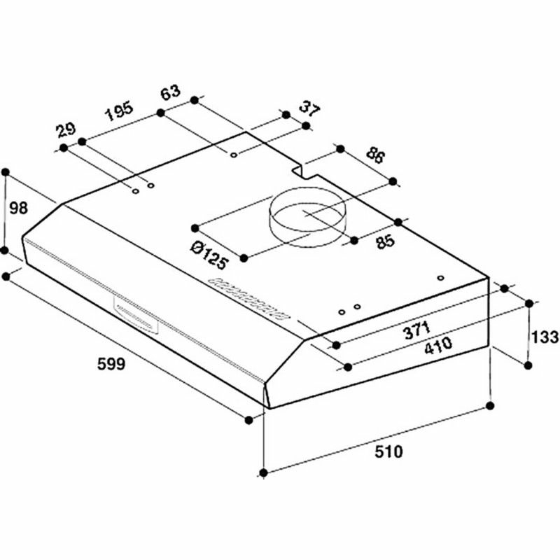 Campana extractora telescópica Whirlpool WSLK 66/1 AS X – 384 m³/h, Bajo mueble, LED