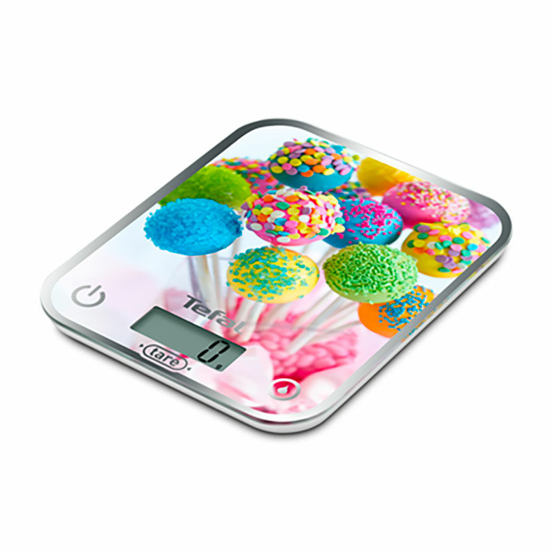 Báscula de cocina Tefal BC5121V0/1 – Precisión 1 g, Capacidad 5 kg, Plataforma de cristal
