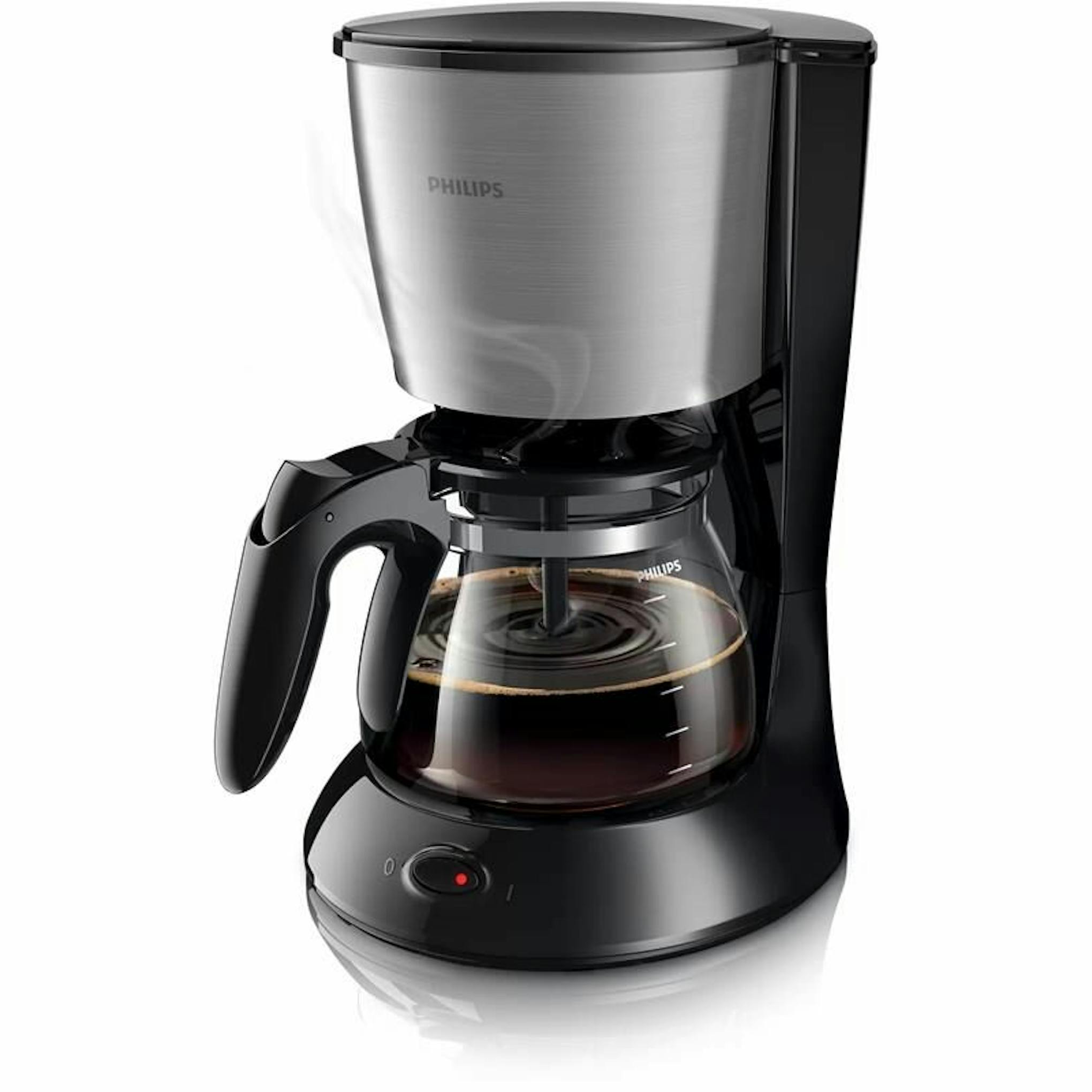 Cafetera de goteo Philips HD7462/20 negra y acero inoxidable