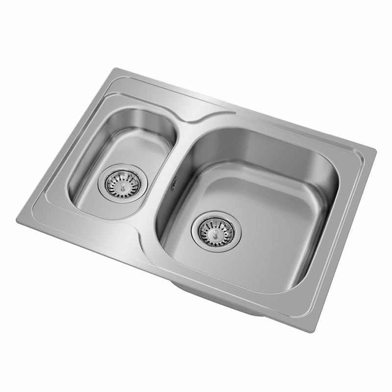 Fregadero encastrado Teka Universe 60 T-XP 1 1/2 C – Inox, 1½ cubeta, Escurridor reversible