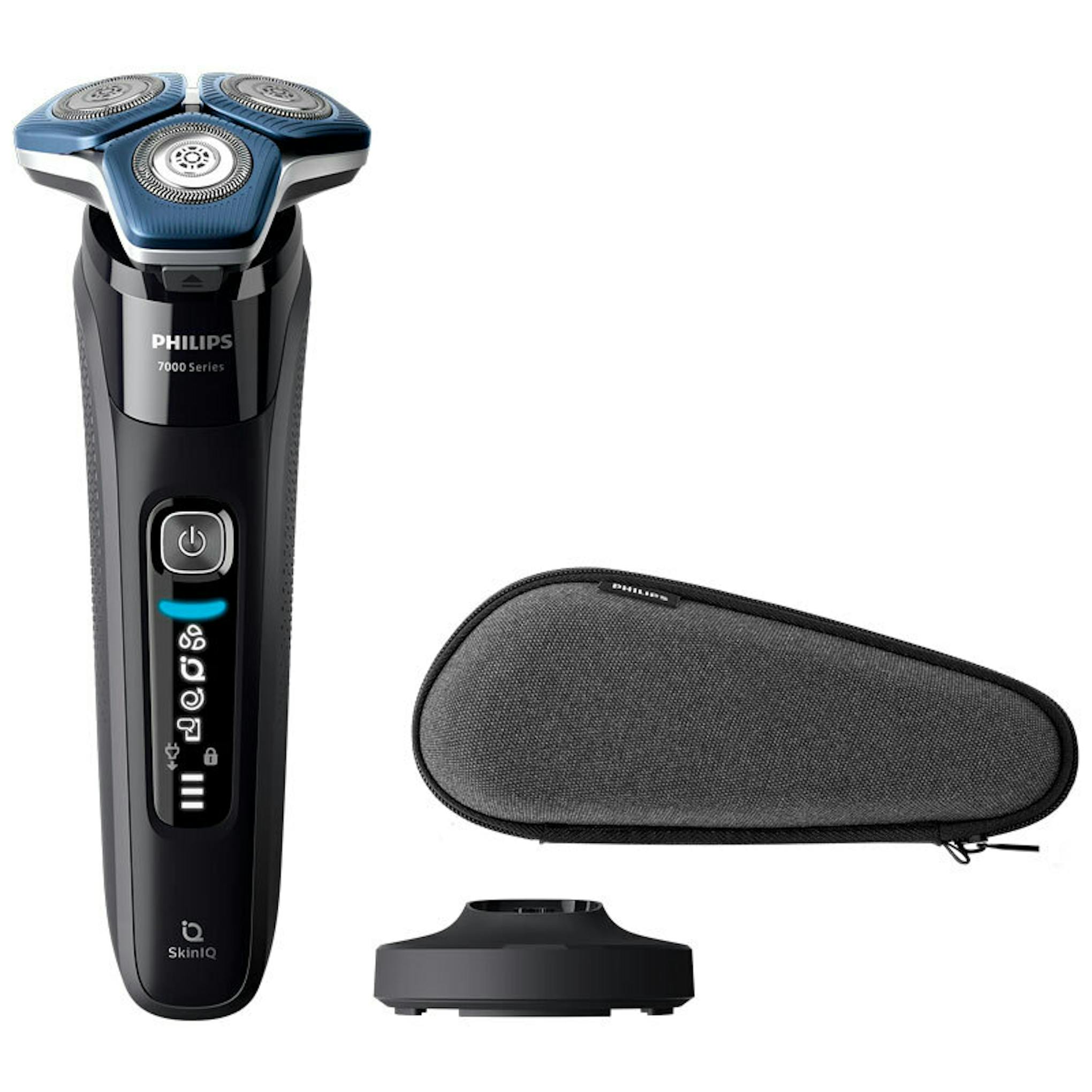 Afeitadora Philips S7886/35 con funda de transporte y base de carga