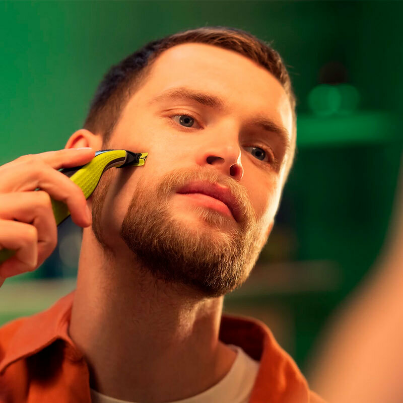 Repuesto oficial Philips OneBlade QP430/50 – Pack 3, Cuchilla 360, Resistente al agua IPX7