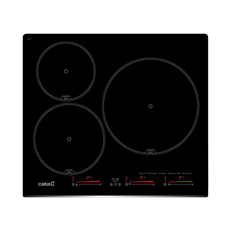 Placa de inducción CATA INSB6003BK/A – 59 cm, 3 zonas, Booster