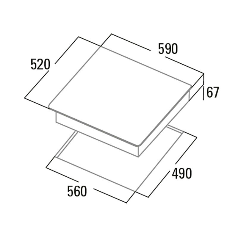 Vitrocerámica Cata TD 6003 BK/A – 3 zonas (zona gigante doble), Control táctil, Bloqueo infantil