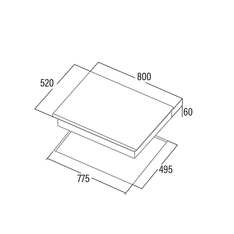 Placa de inducción CATA INSB 8021 BK/A – 80 cm, Zona flex 30 cm, Booster 7.200 W