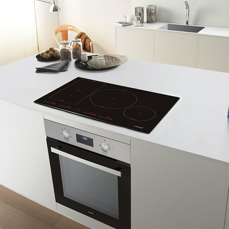 Placa de inducción CATA INSB 8021 BK/A – 80 cm, Zona flex 30 cm, Booster 7.200 W