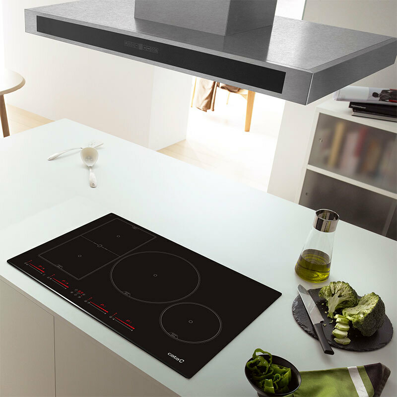 Placa de inducción CATA INSB 8021 BK/A – 80 cm, Zona flex 30 cm, Booster 7.200 W