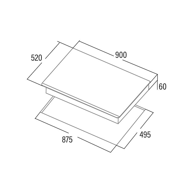 Placa de inducción CATA INSB 9012 BK/A – 90 cm, 5 zonas (zona flexible 30 cm), Control táctil frontal