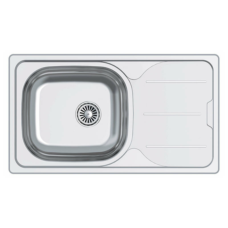 Fregadero Cata CDS-1 REV/A – Sobre encimera, Inox, Escurridor reversible