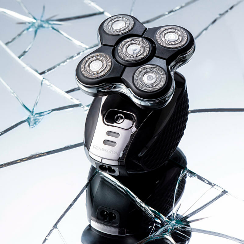 Afeitadora cabeza Remington XR1500 – 5 cabezales rotativos, Dual Track 0,2 mm, 100% resistente al agua