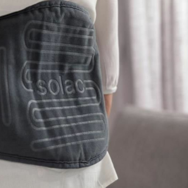 Almohadilla eléctrica lumbar Solac CT8680 – 100 W, 4 niveles, funda lavable de terciopelo