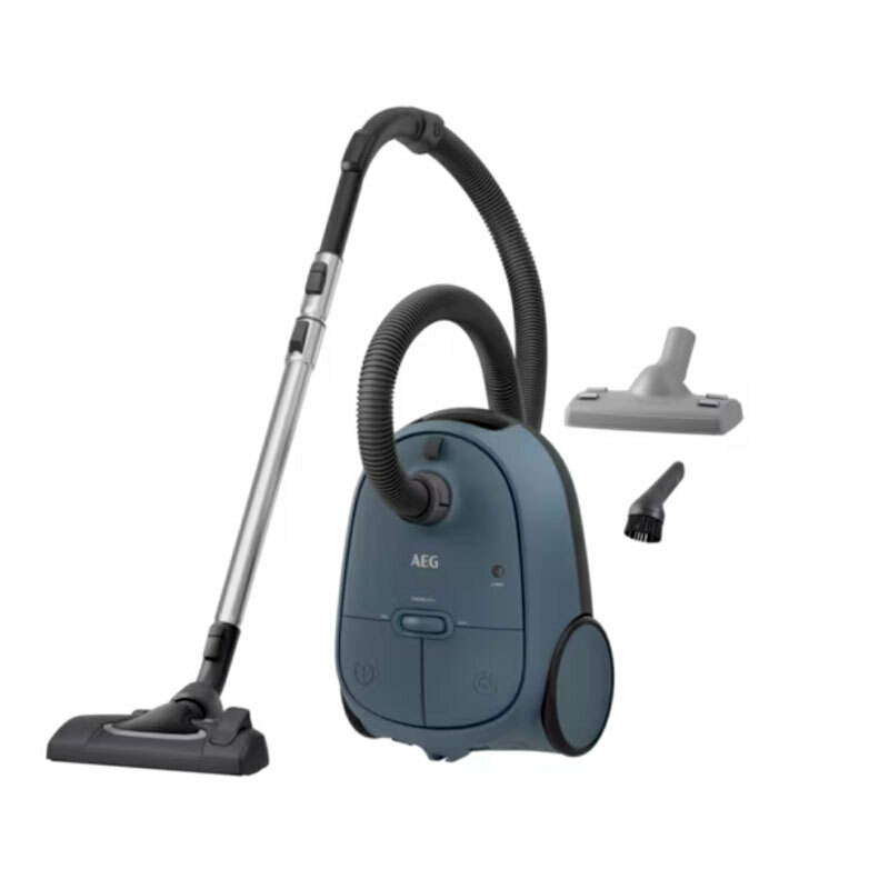 Aspirador de trineo con bolsa AEG AB61C2DB – 850 W, HEPA E12, 3,5 L