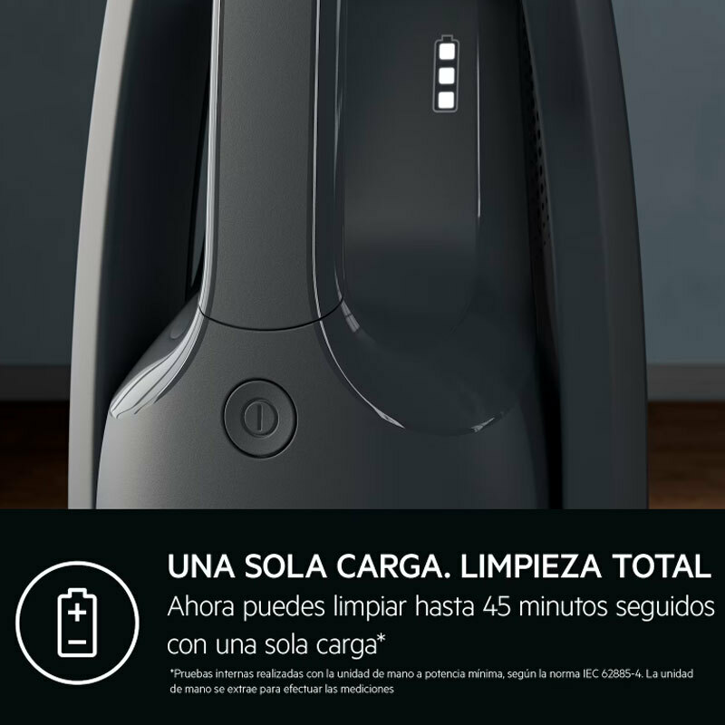Aspirador escoba sin cable AEG AS52CB18DG – 45 min autonomía, 2 en 1 mano extraíble, ciclónico