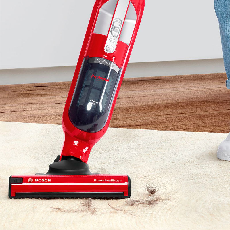 Aspirador escoba Bosch BBH3ZOO25 – 55 min autonomía, ideal mascotas, 2 en 1