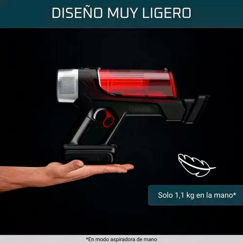 Escoba aspiradora inalámbrica Rowenta X-Force Flex 9.60 RH2077WO – 100 AW, 45 min autonomía, batería extraíble