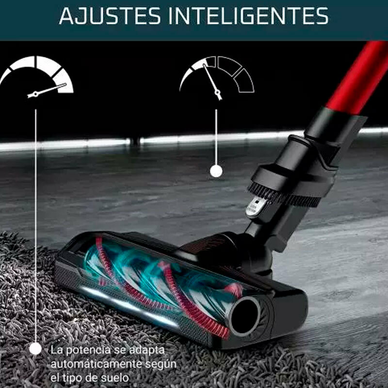 Escoba aspiradora inalámbrica Rowenta X-Force Flex 9.60 RH2077WO – 100 AW, 45 min autonomía, batería extraíble