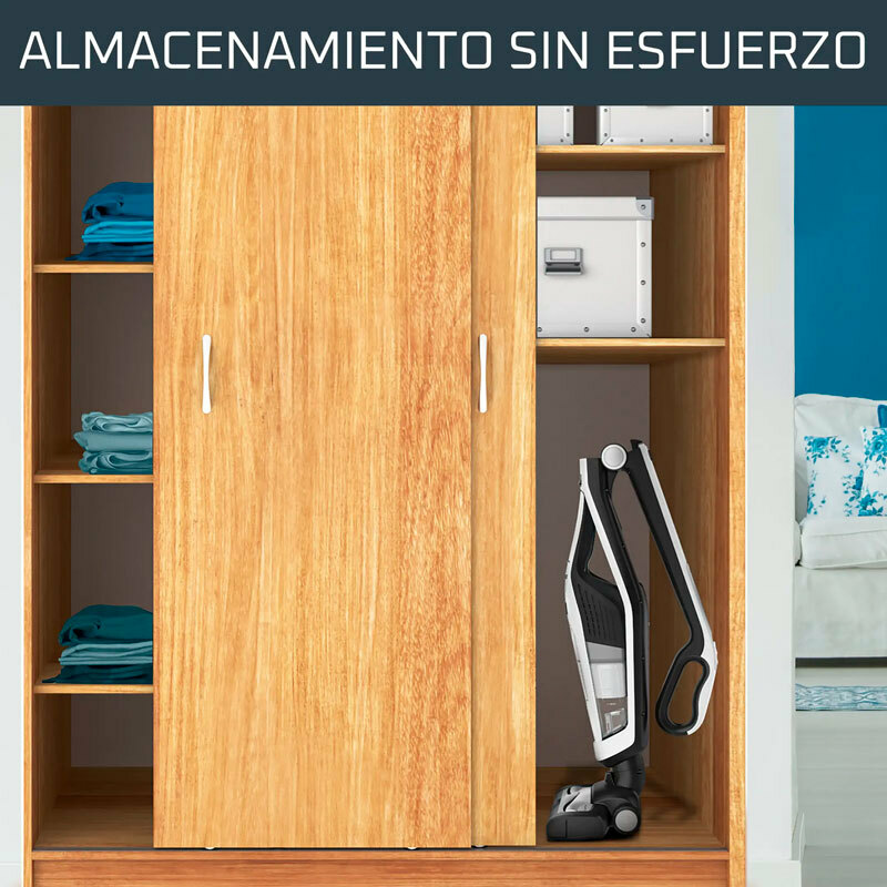 Aspiradora escoba inalámbrica Rowenta RH6737WH – 45 min autonomía, cepillo LED, depósito 0,6 L