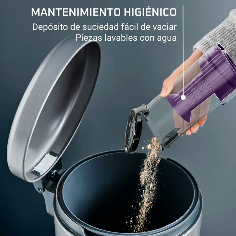 Aspiradora escoba sin cable Rowenta X-Pert 7.60 RH6A35WO – 45 min autonomía, 140 W potencia, ultraligera 2 kg