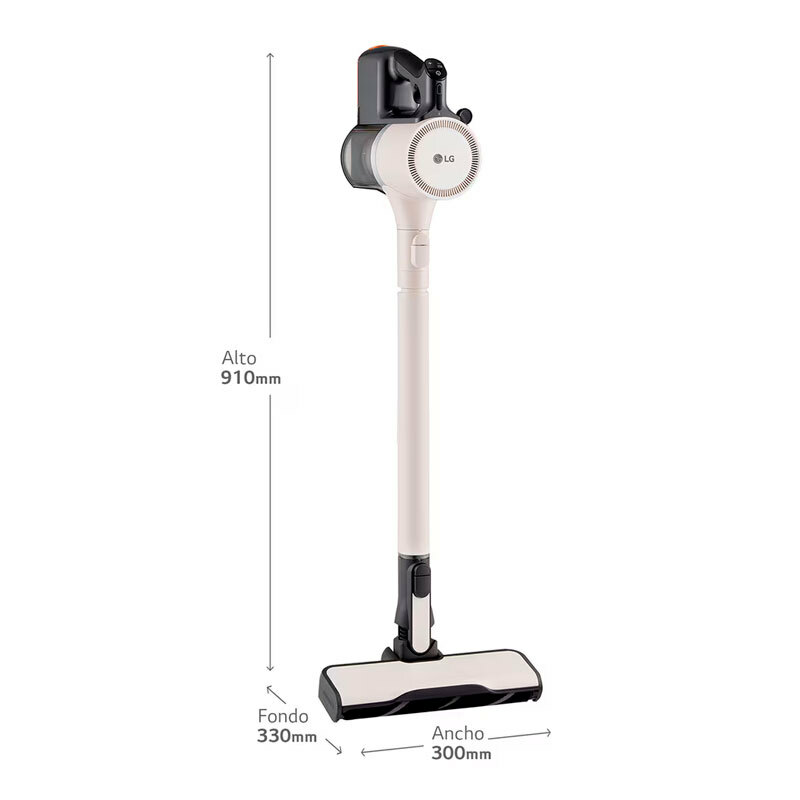Aspirador escoba sin cable LG A9K-LITE1C – Kompressor 220W, 60 min autonomía, Filtro HEPA