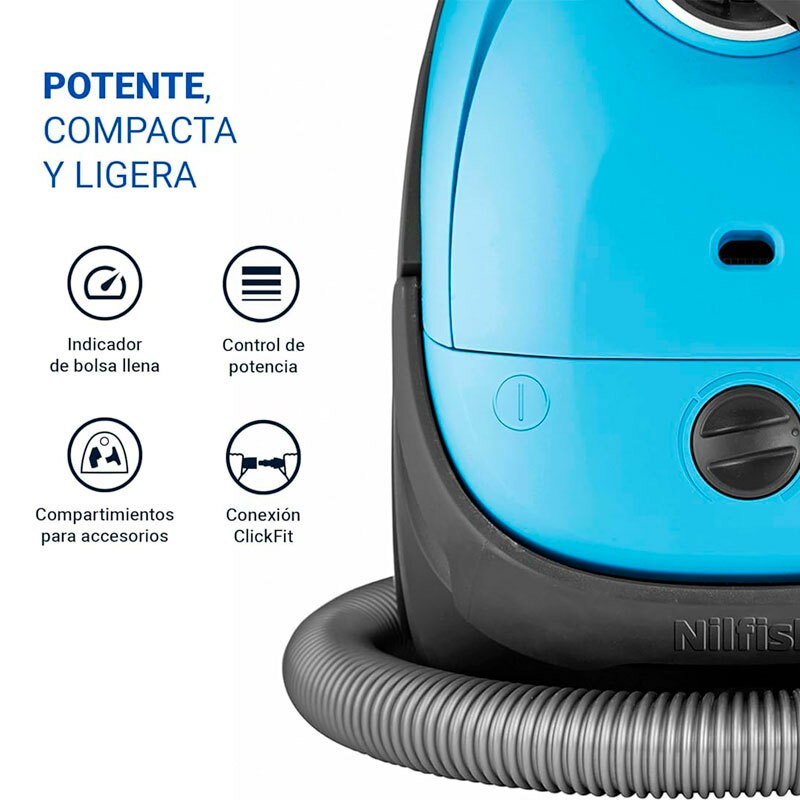 Aspirador trineo con bolsa Nilfisk ONE LBB10P05A-HB15 Basic EU – 19 kPa, 750 W, 3,0 L