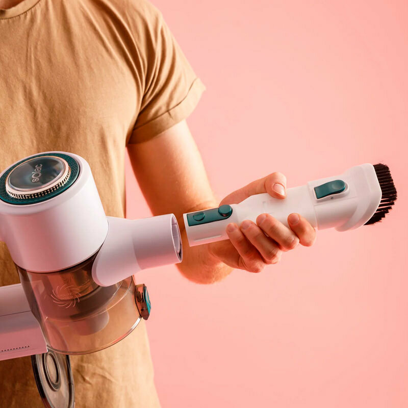 Aspirador escoba sin cable Solac Turbobat Power AE2505 – 12.000 Pa, 55 min autonomía, Filtro HEPA