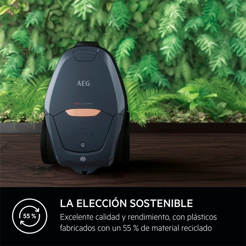 Aspirador con bolsa AEG VX82-1-5DB – Filtro HEPA, 3,5 L, 57 dB