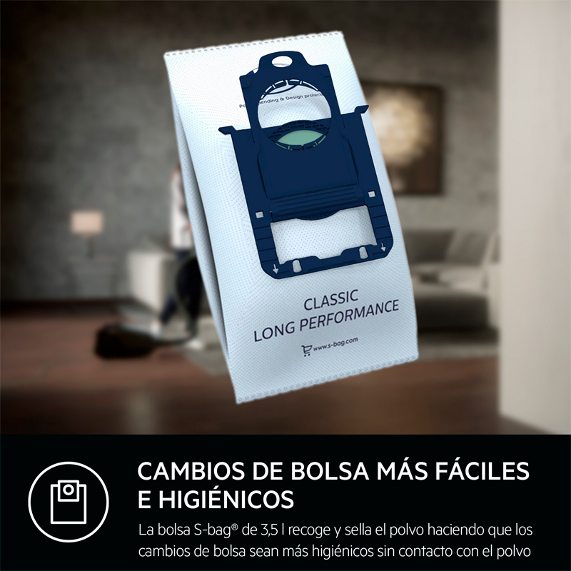 Aspirador con bolsa AEG VX82-1-5DB – Filtro HEPA, 3,5 L, 57 dB