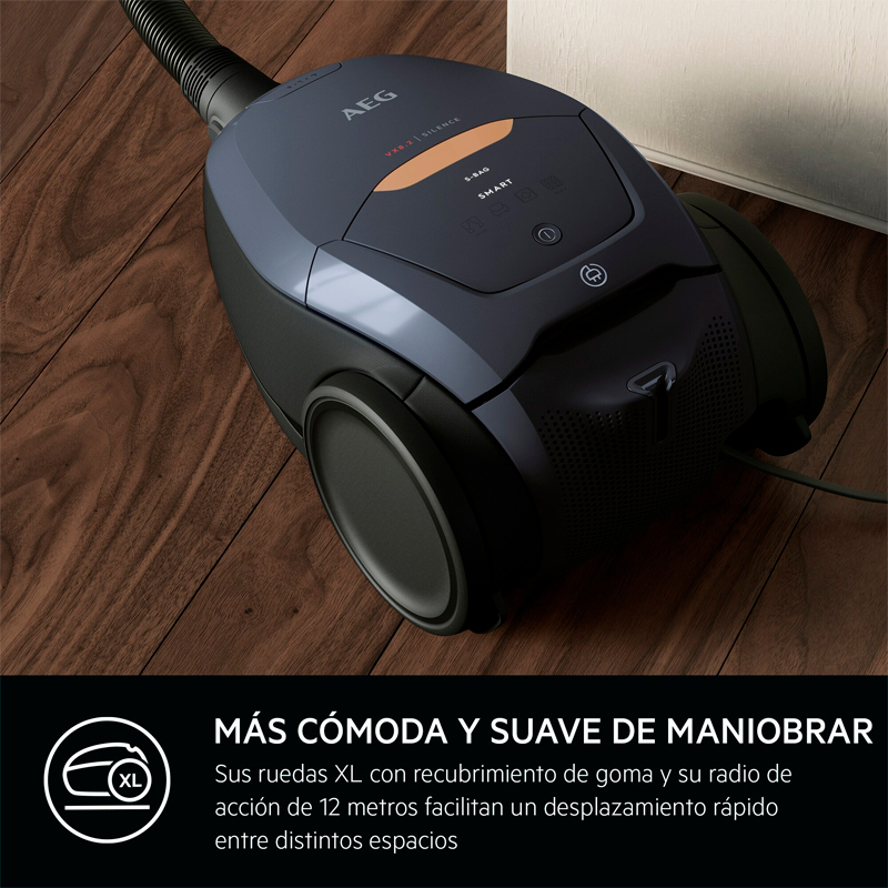 Aspirador con bolsa AEG VX82-1-5DB – Filtro HEPA, 3,5 L, 57 dB