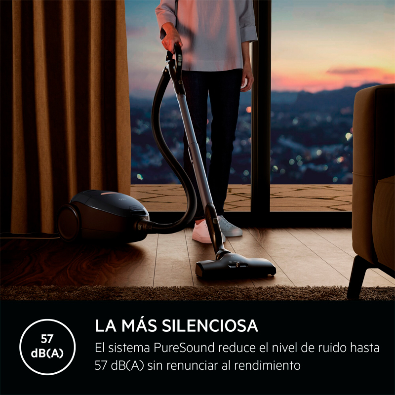 Aspirador con bolsa AEG VX82-1-5DB – Filtro HEPA, 3,5 L, 57 dB