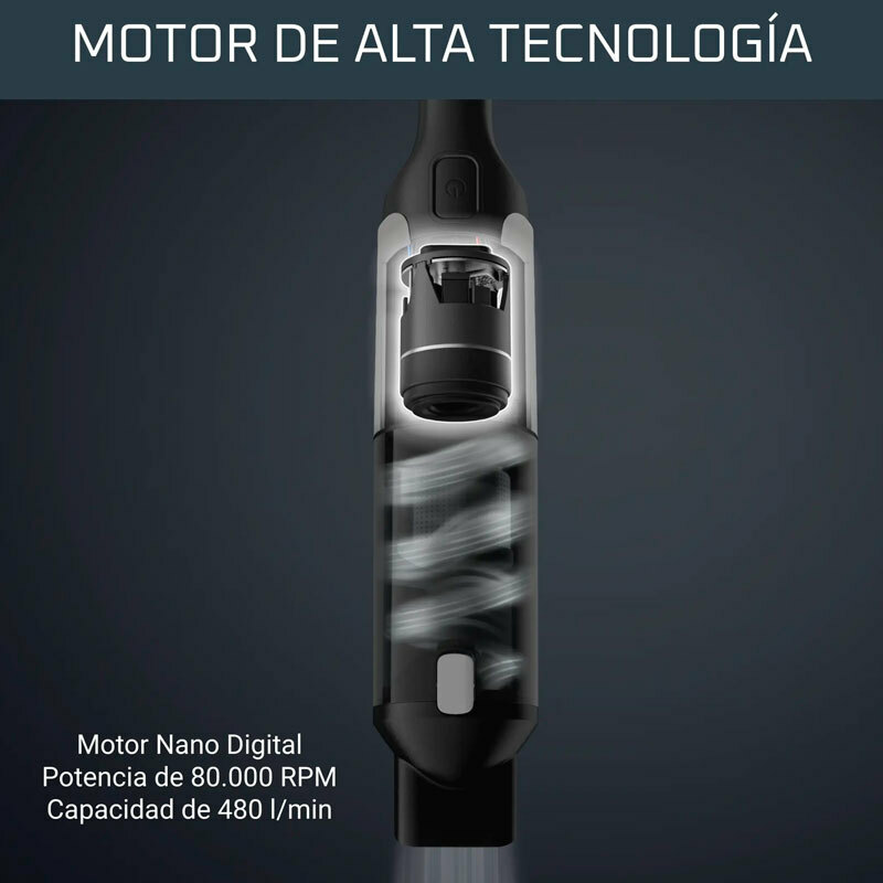 Aspirador de mano Rowenta X-Touch AC9736WO – ciclónico, 80 AW, ultracompacto