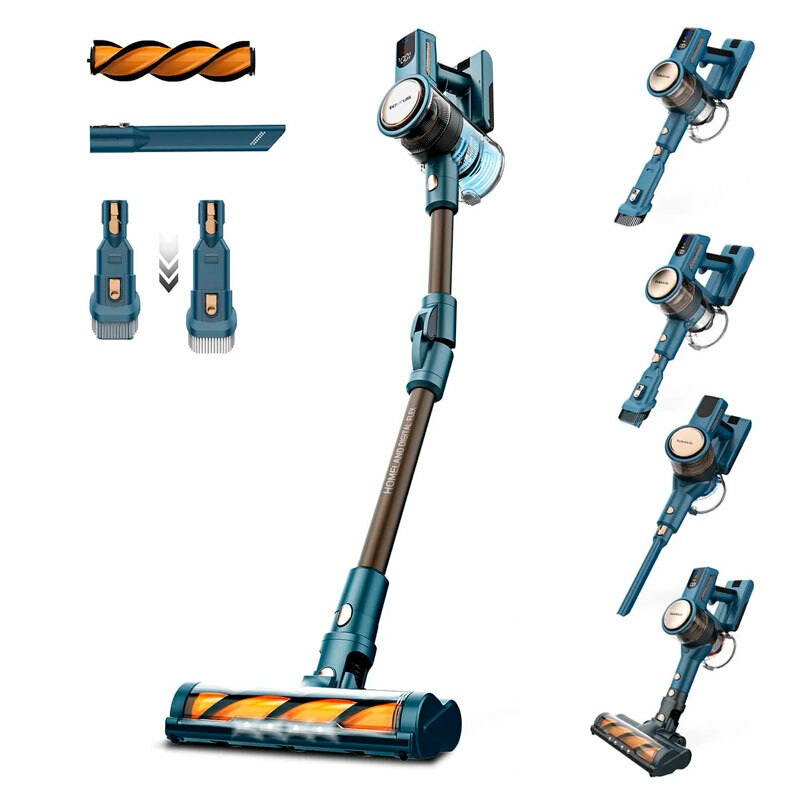 Aspiradora escoba inalámbrica Taurus Homeland Digital Flex – 28.000 Pa, 60 min autonomía, Filtro HEPA