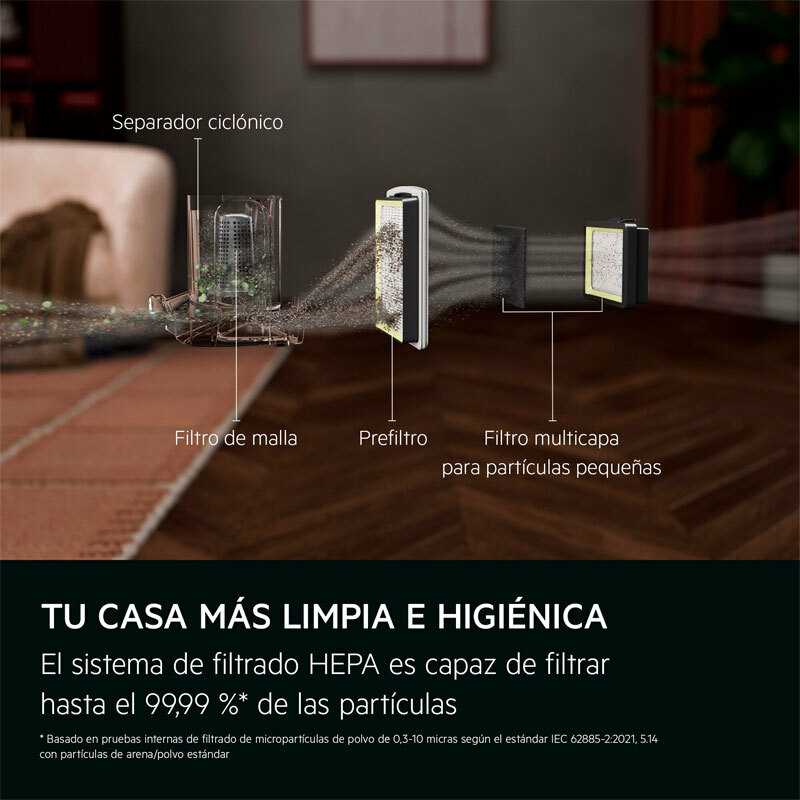 Aspiradora sin bolsa AEG AL31C1DG – HEPA, 2 L ciclónico, 1.000 W