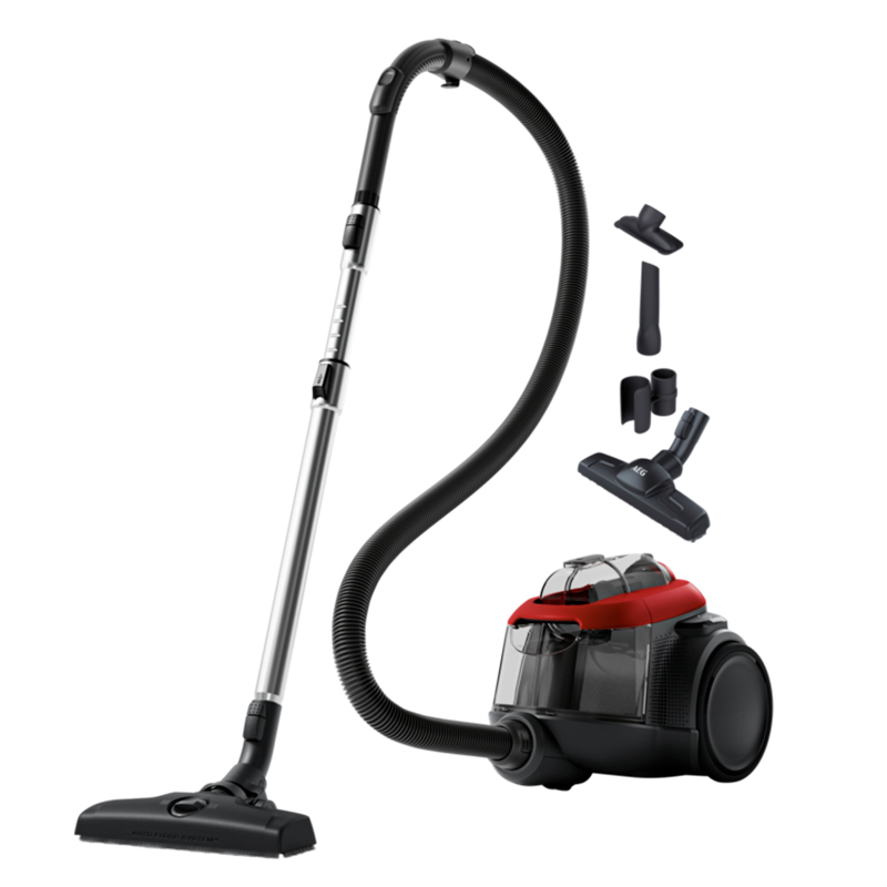 Aspiradora sin bolsa AEG AL61C2CR – Depósito 1,6 L, HEPA lavable, 170 W succión