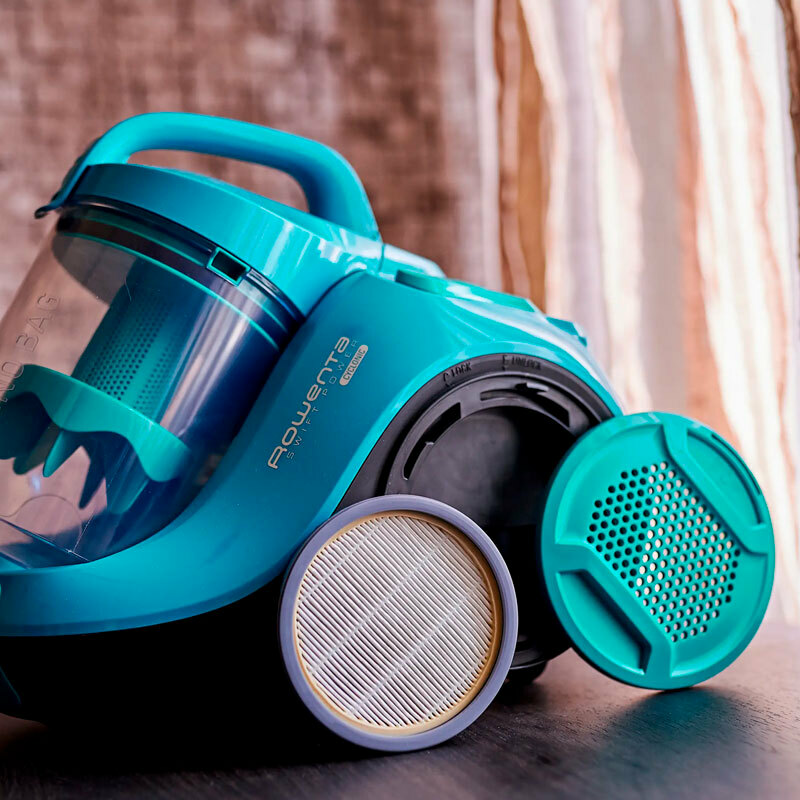 Aspirador trineo sin bolsa Rowenta RO2932EA – 21 kPa, Depósito 1,2 L, Triple filtrado 99,98%