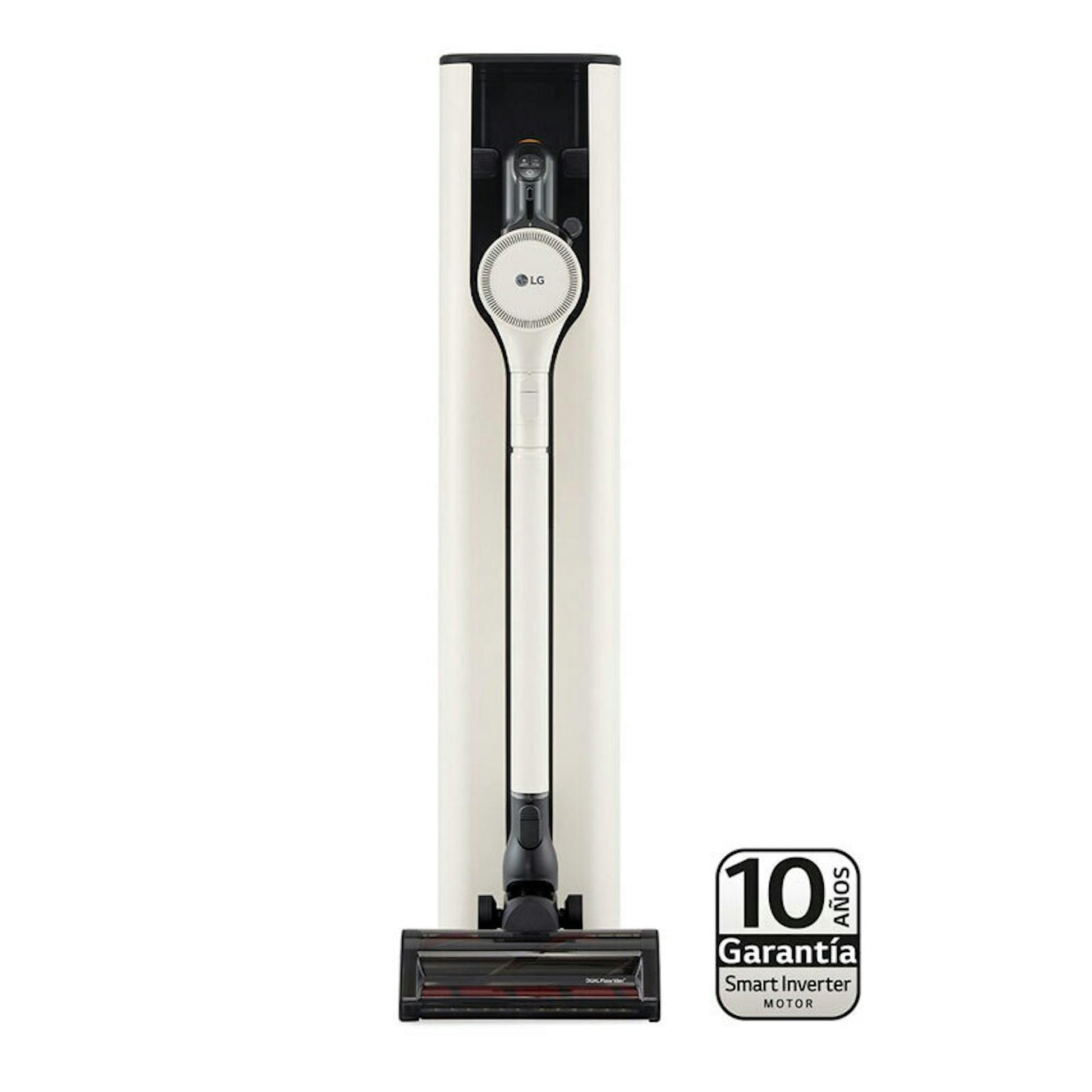 Aspirador escoba LG A9T-PRIME1C en base de carga con garantía de 10 años