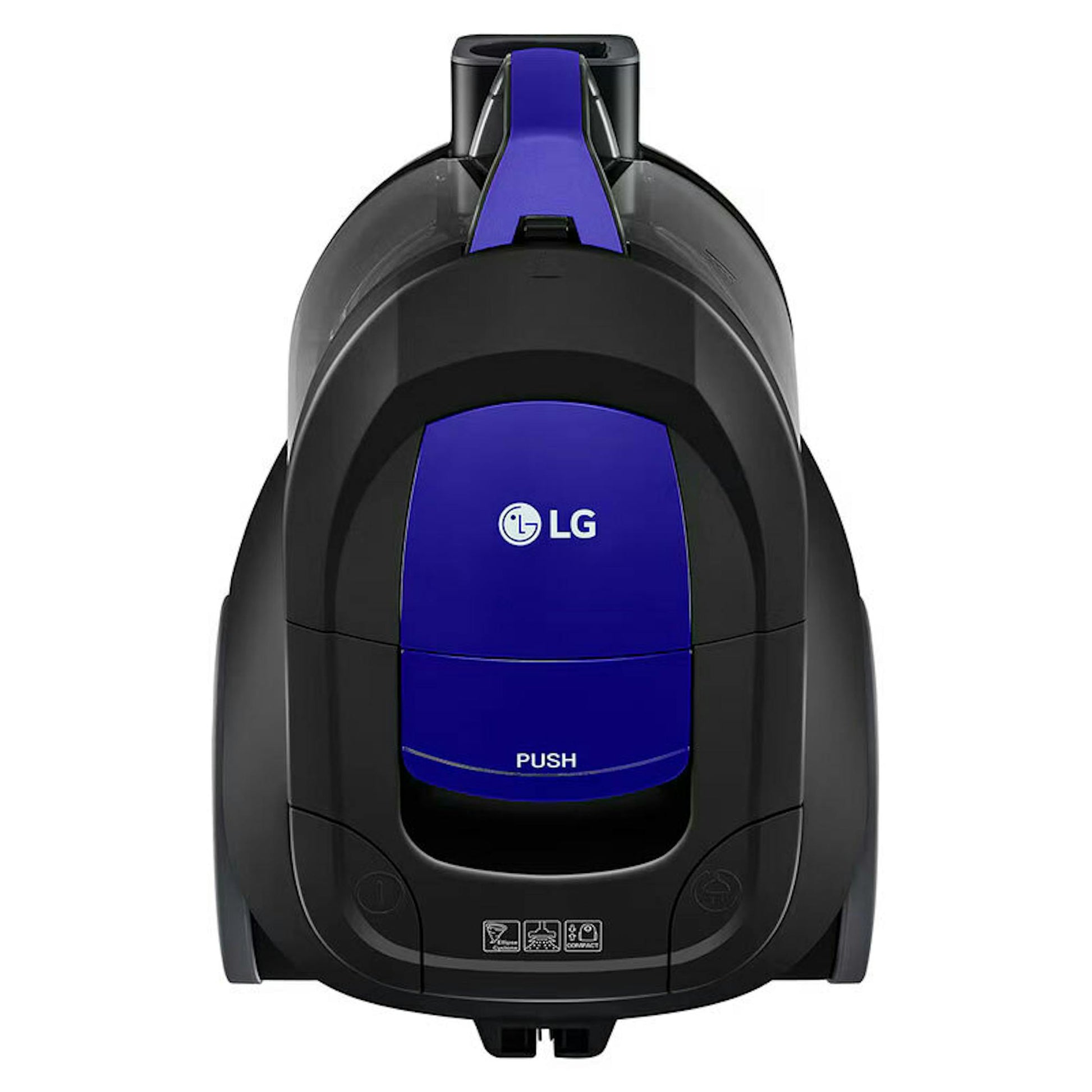 Aspirador trineo LG VC5506NHTB sin bolsa, gris mate y azul, vista frontal