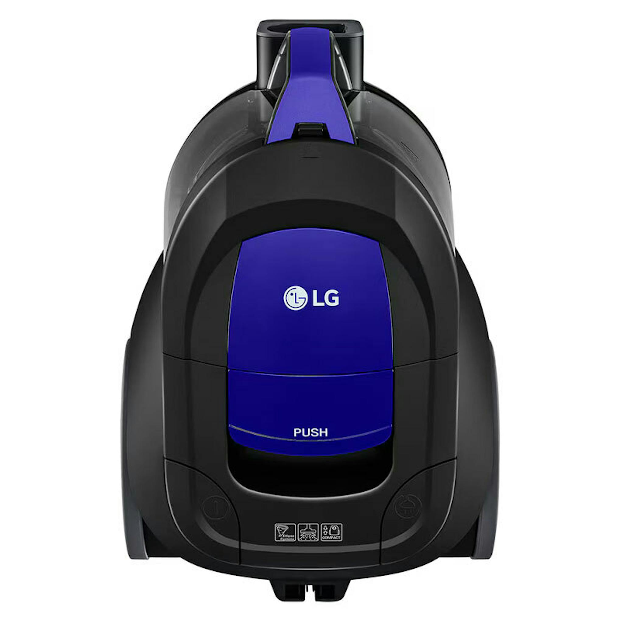 Aspirador trineo LG VC5506NHTB sin bolsa, gris mate y azul, vista frontal