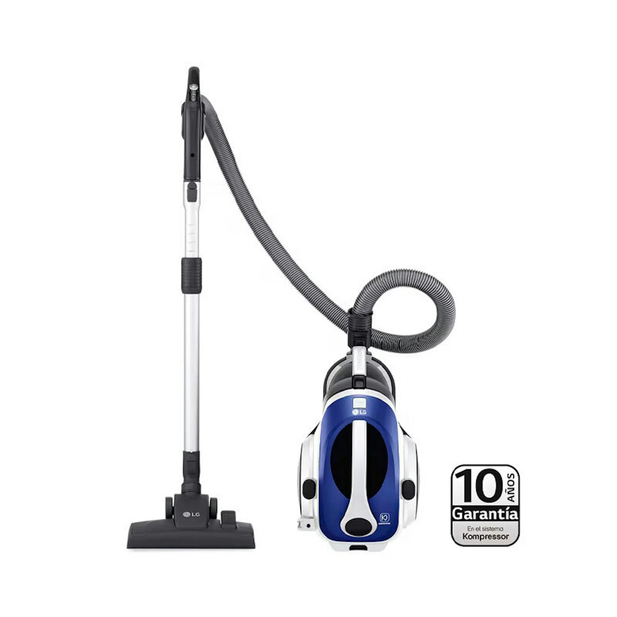 Aspirador sin bolsa LG VK8506NHAC gris mate con manguera, tubo y cepillo