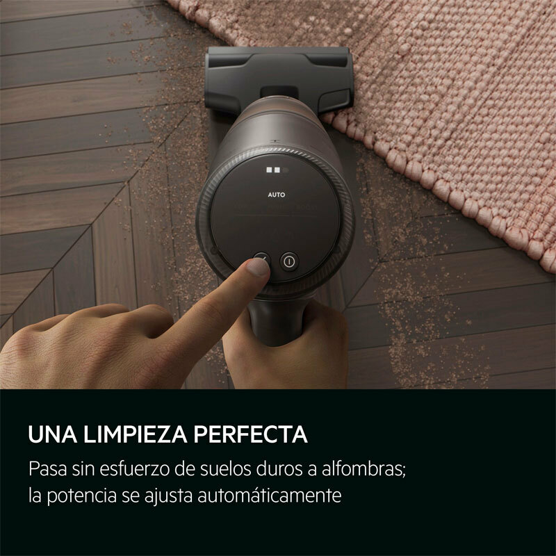 Aspirador escoba sin cable AEG Animal 8000 AP83AB25DG – 90 min autonomía, vaciado automático 2 L, cepillo LED multi-superficie