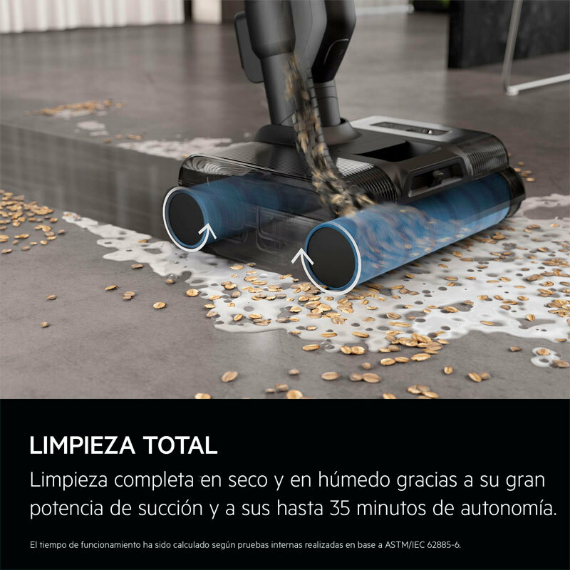 Aspirador escoba sin cable AEG AW82U1DB – Wet&Dry, 18.800 Pa, 80 min autonomía