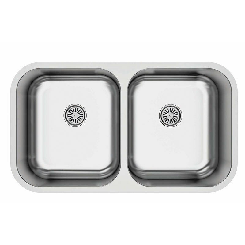 Fregadero Cata CB-2 – Bajo encimera, 2 cubetas, Inox 79x46 cm