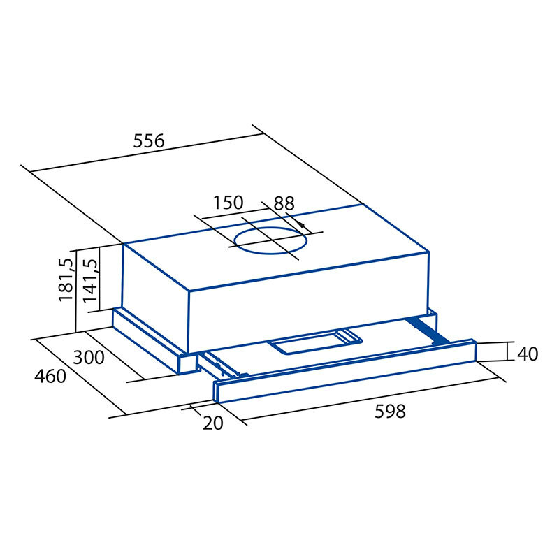 Campana telescópica Cata TFH 6430 GBK/B – A+, 391,5 m³/h, filtros lavables